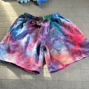 Men's Tie-Dye Flat Front Shorts